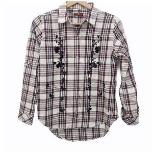 7 FOR All Mankind Shirt, Plaid/Embroidery …